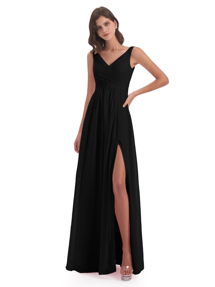 From $89: 2022 Trending Black Bridesmaid Dresses-Cicinia