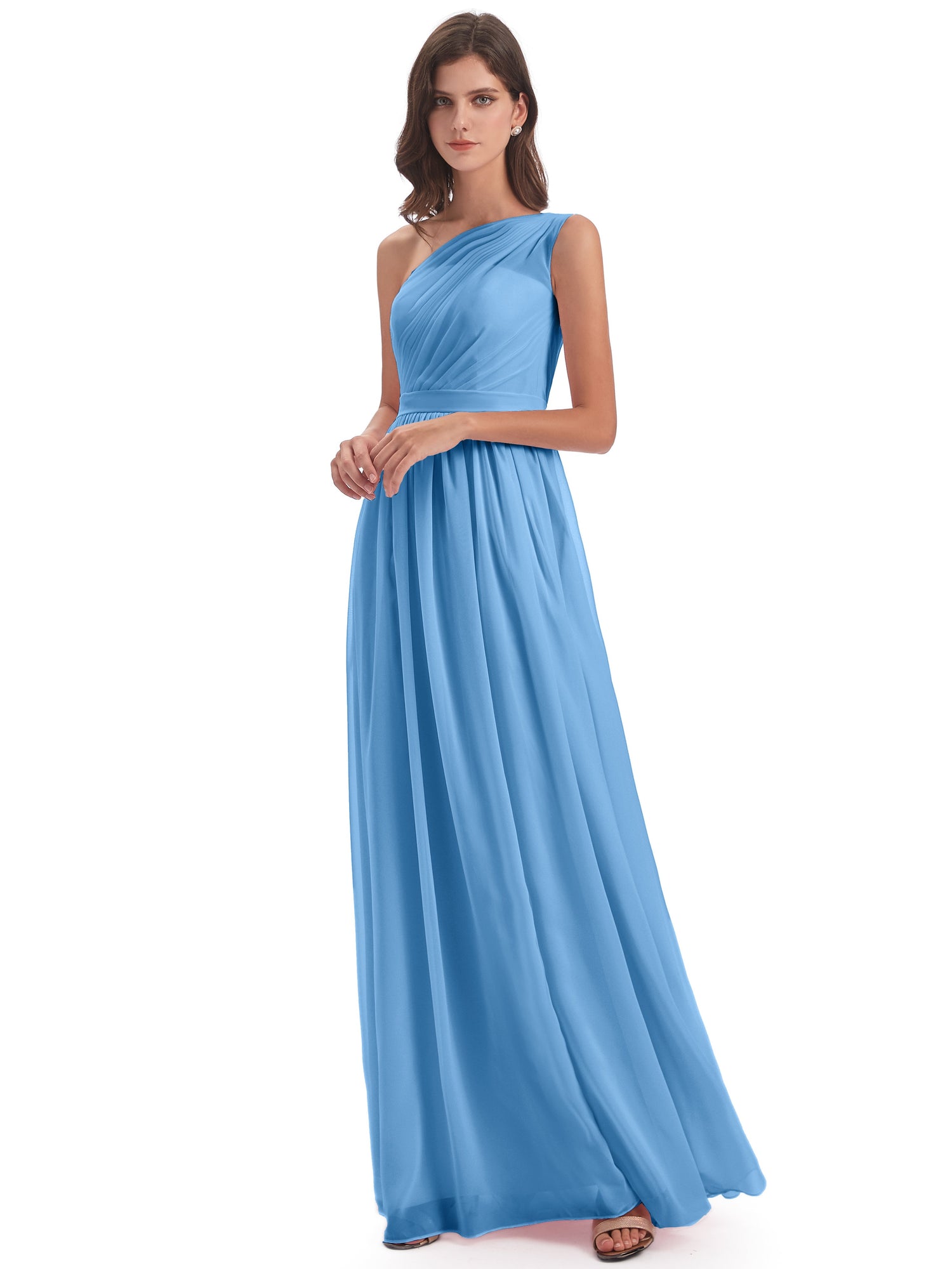 Meledy Women's Bridesmaid Dresses Short Strapless Chiffon Halter