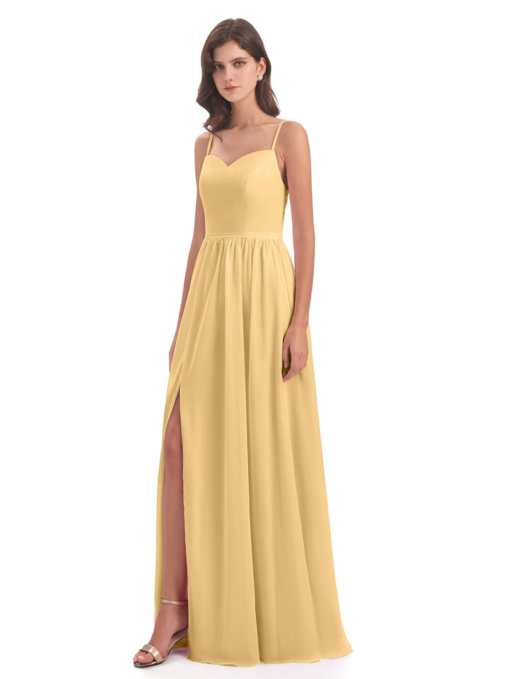 66 Colors: Marvelous Gold Bridesmaid Dresses | Cicinia