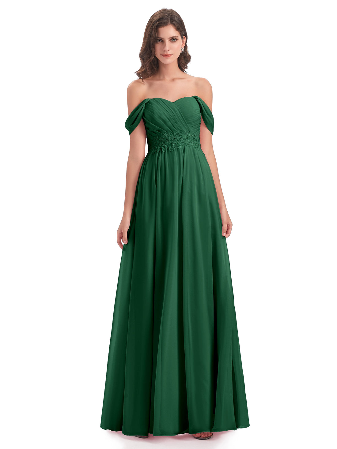 Sonia Off The Shoulder Bridesmaid Dresses With Appliques