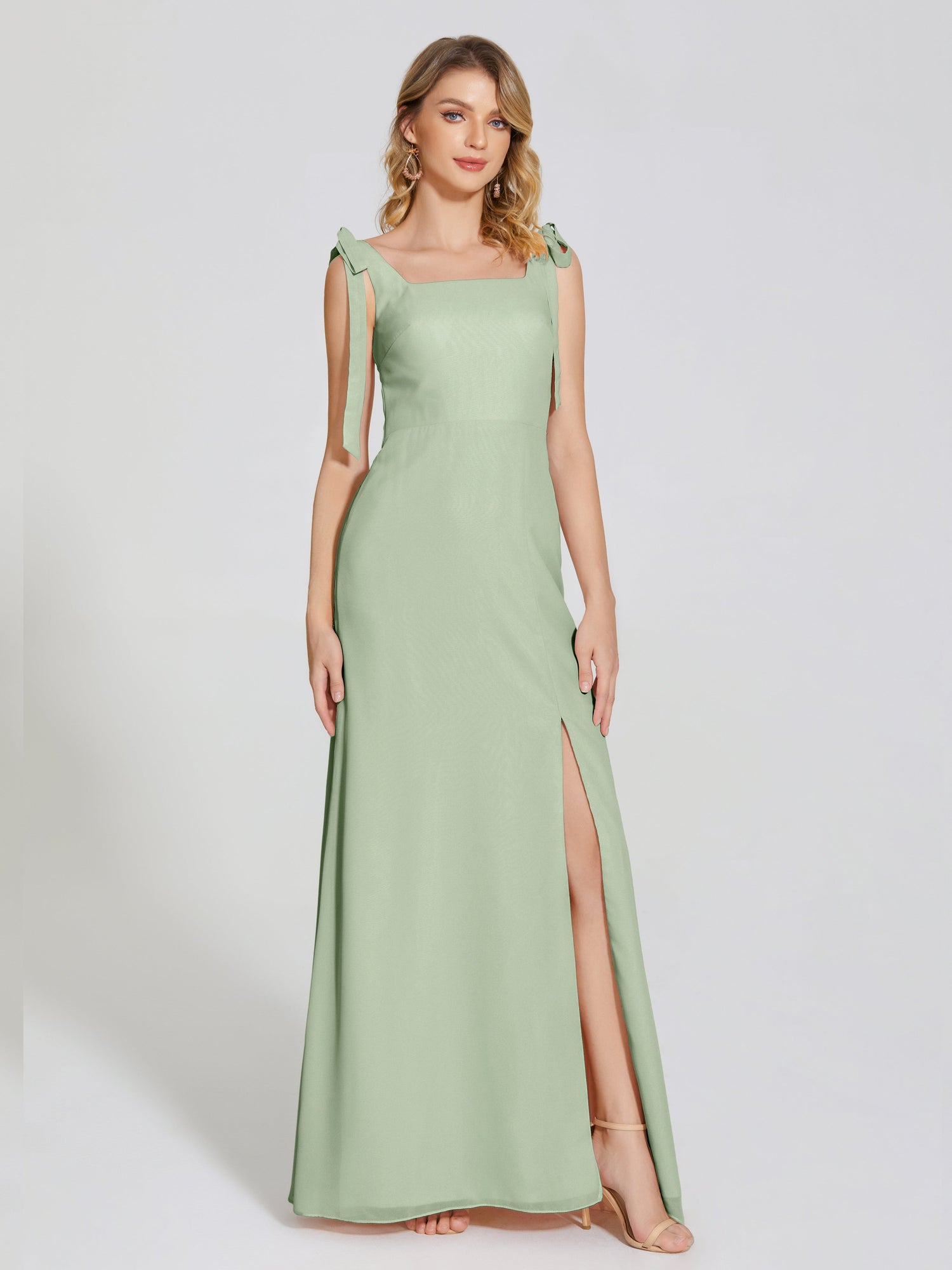 Square Neck Bridesmaid Dresses