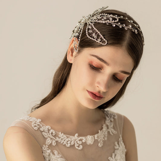 Floral Crystal Wedding Headband