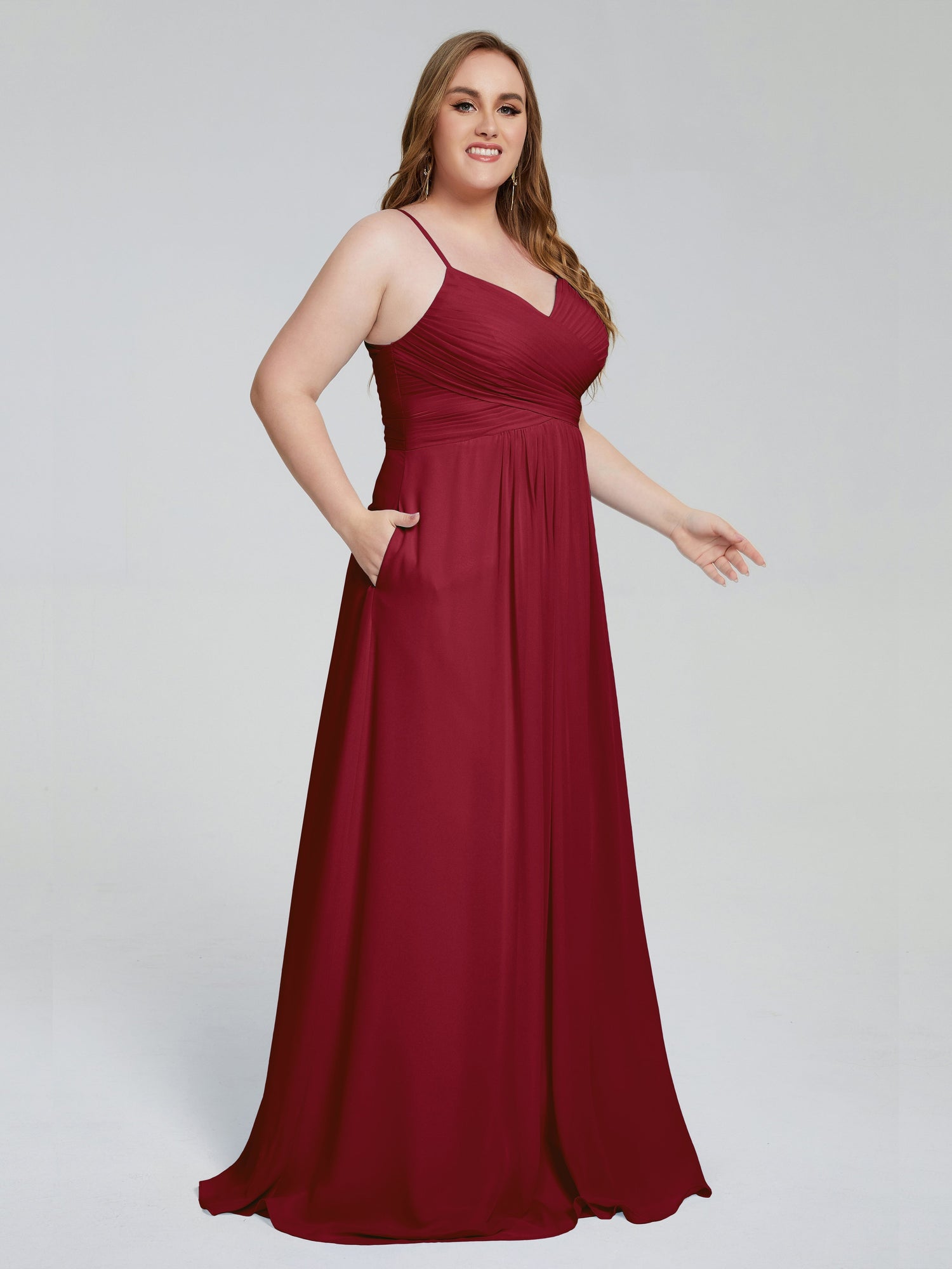 mandskab højen vand 66 Colors: Adorable V Neck Ruffles Bridesmaid Dresses | Cicinia