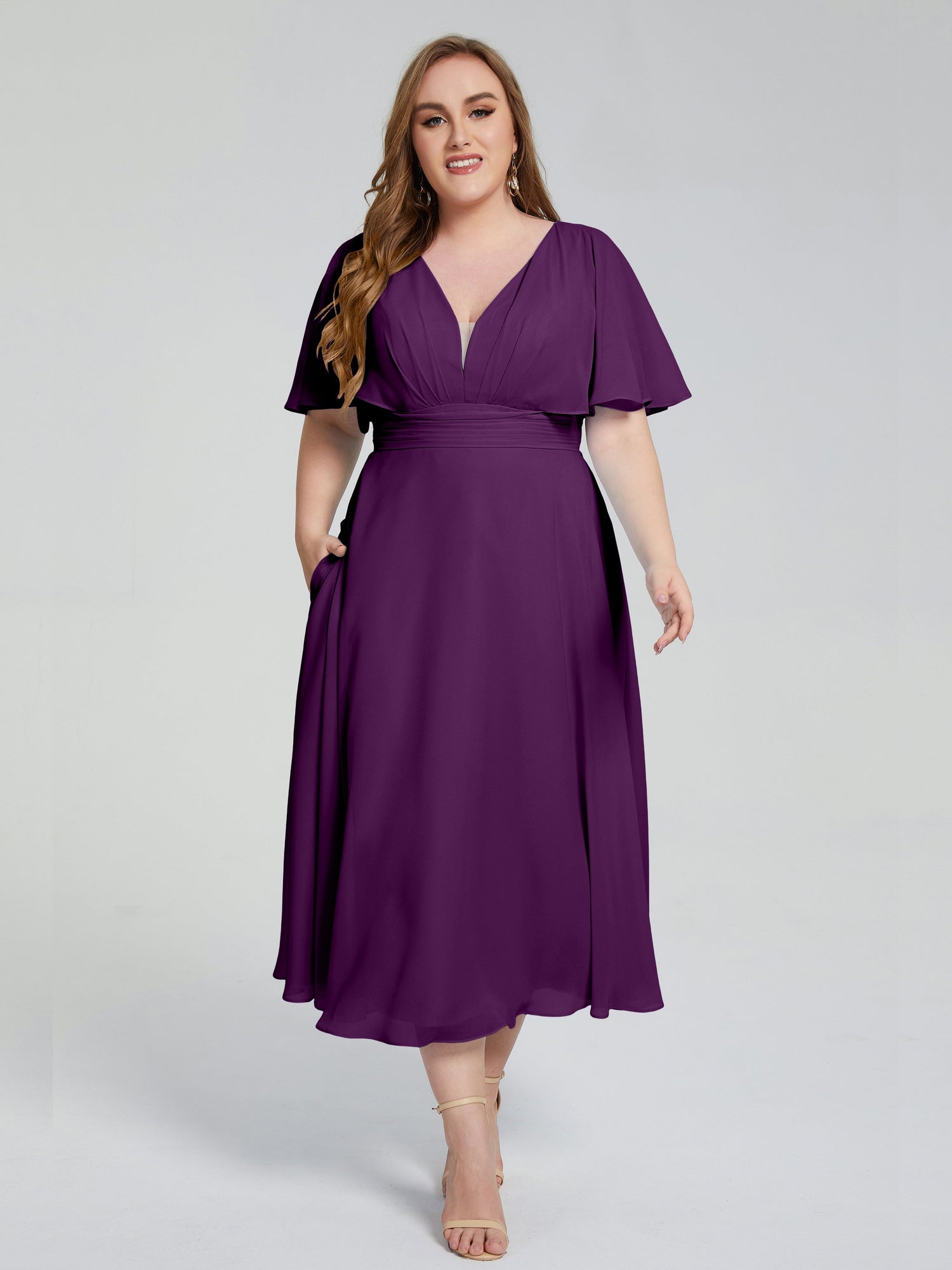 mandskab højen vand 66 Colors: Adorable V Neck Ruffles Bridesmaid Dresses | Cicinia