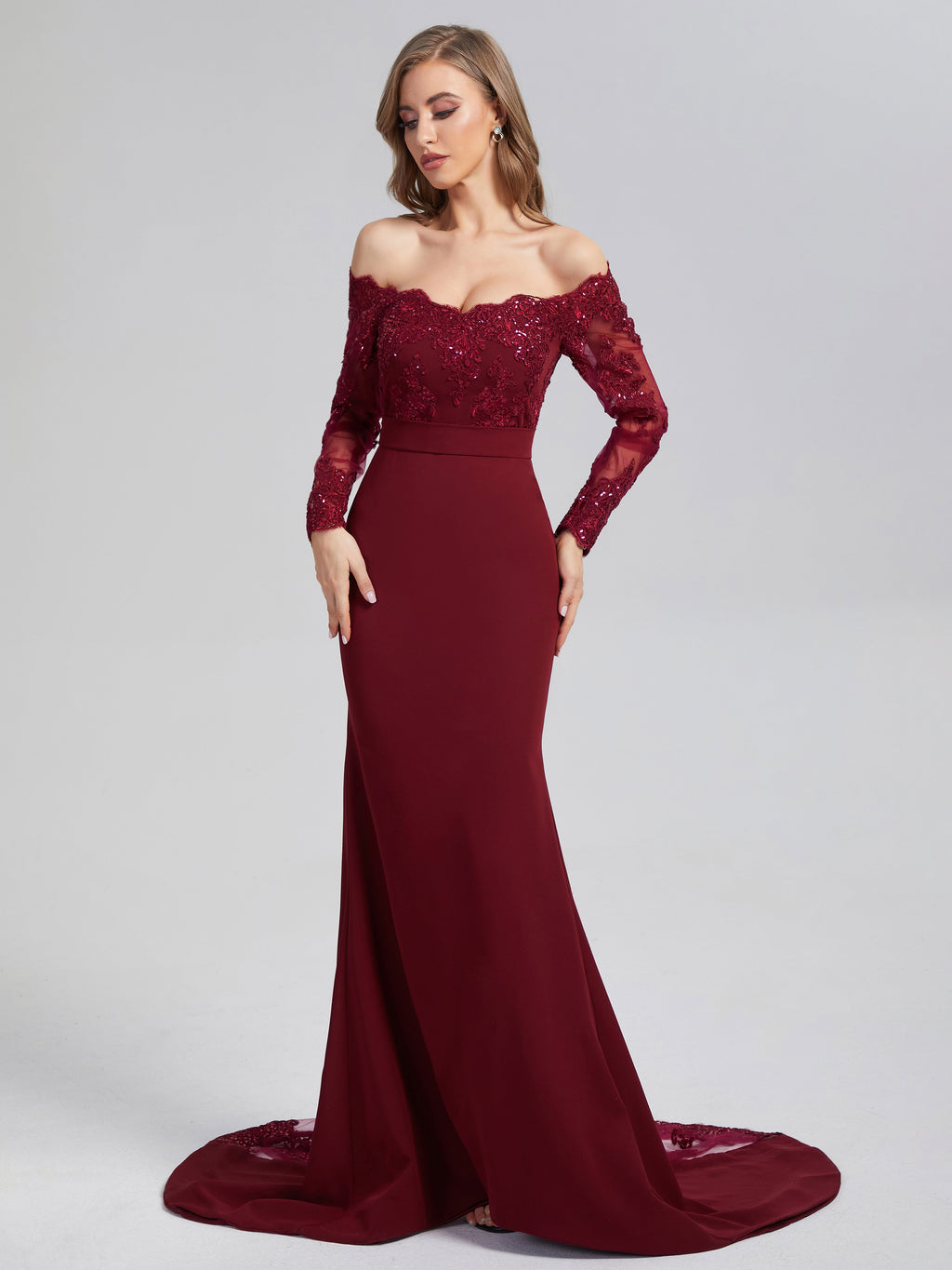 burgundy country dress SANDY Berry Wine Strappy Lace Maxi Dress