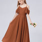 Off Shoulder Ruffled Chiffon Junior Bridesmaid Dress