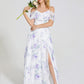 Catalina Off-Shoulder Ruffled Floral Print Bridesmaid Dress