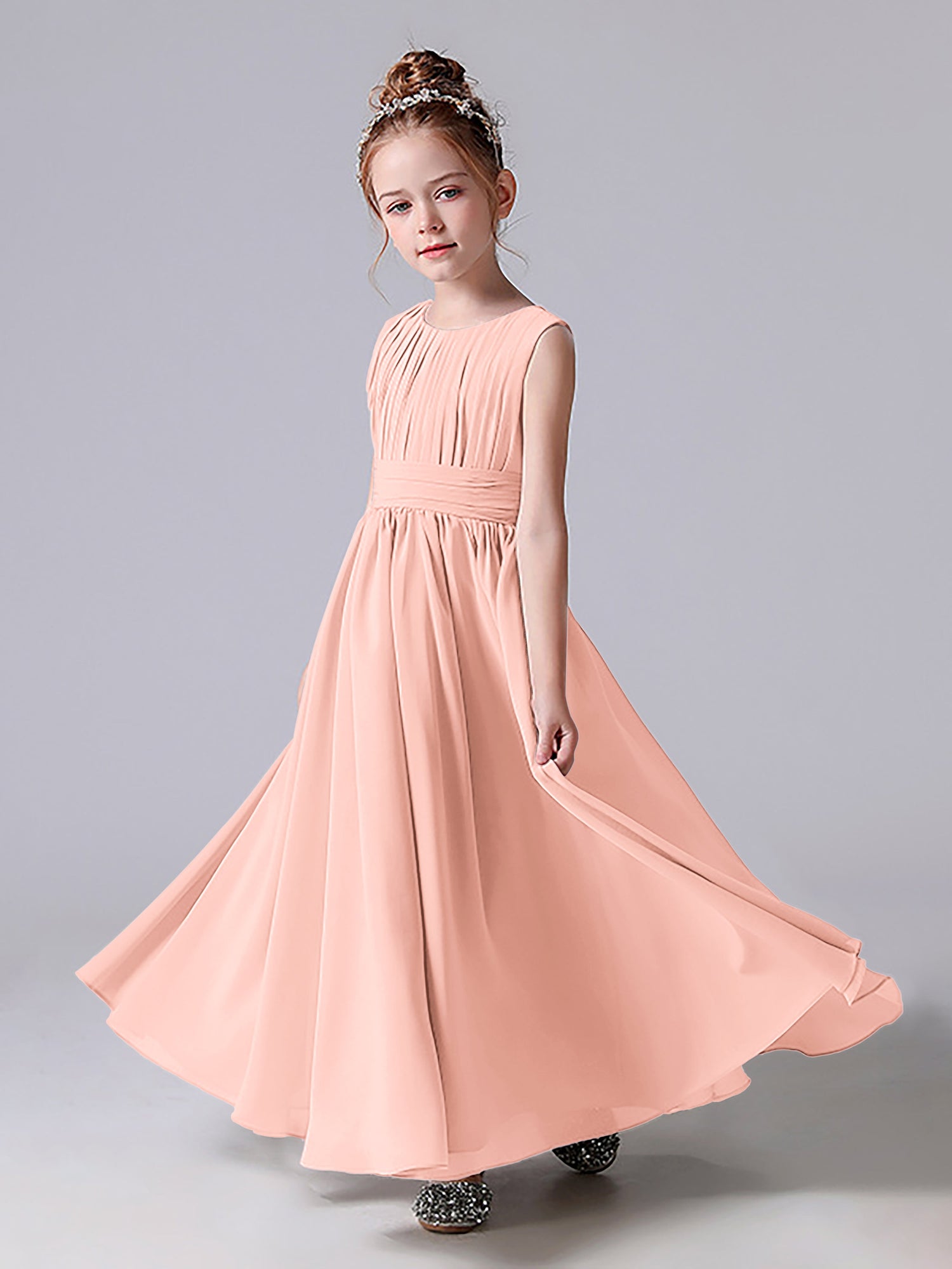 Coral junior bridesmaid store dresses