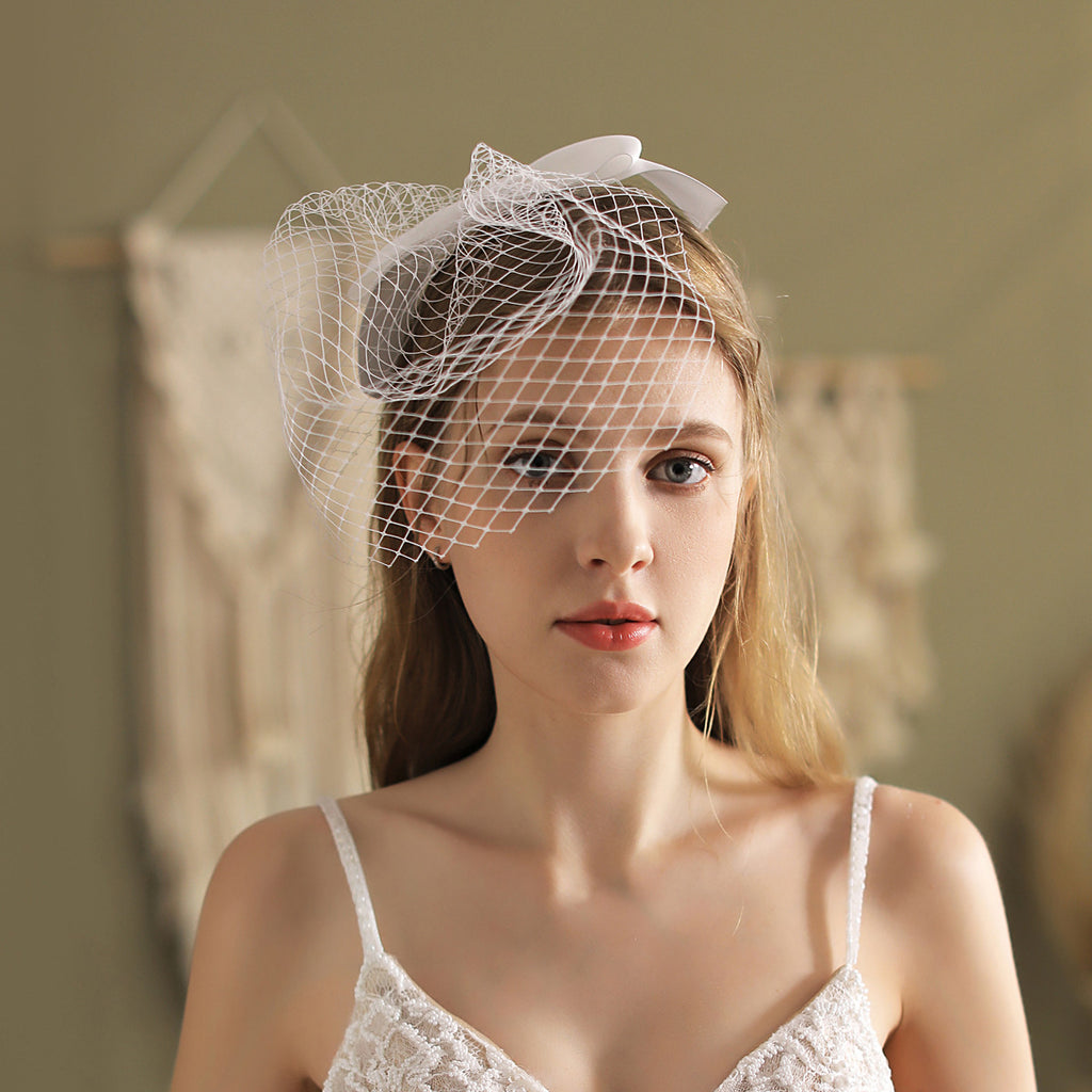 Vintage Birdcage Wedding Veil Headpiece display picture 1